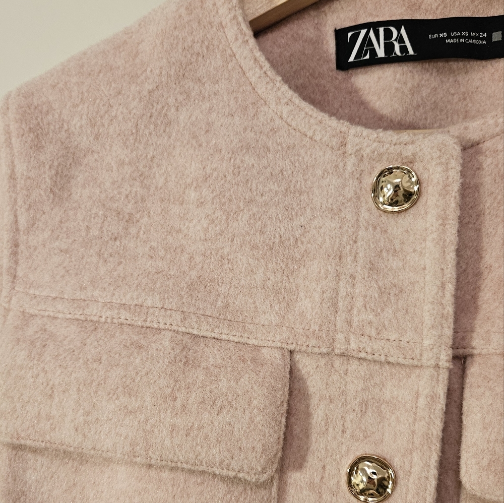 ZARA Soft Pink Jacket - Picture 2 of 2